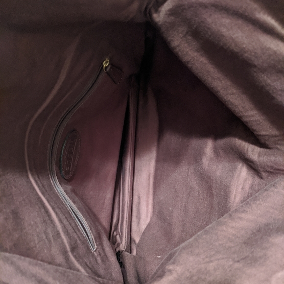 Burgundy Leather Fossil Bag - Picture 4 of 8